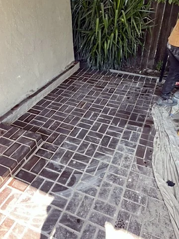 Brick patio